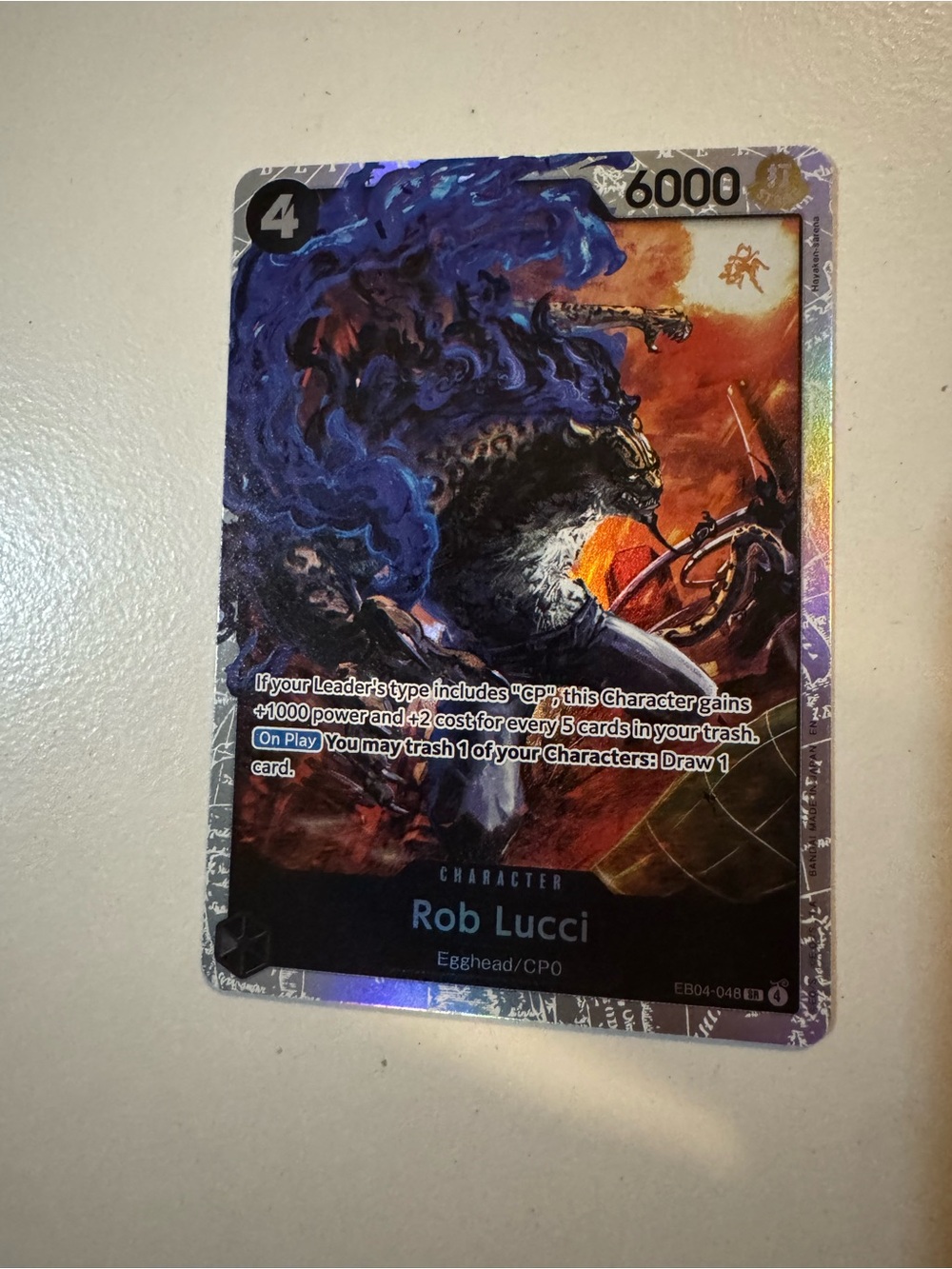 Rob Lucci Card on White Background